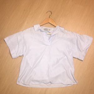 LOWEST PRICE 🌸 Zara Basics Light Blue Top